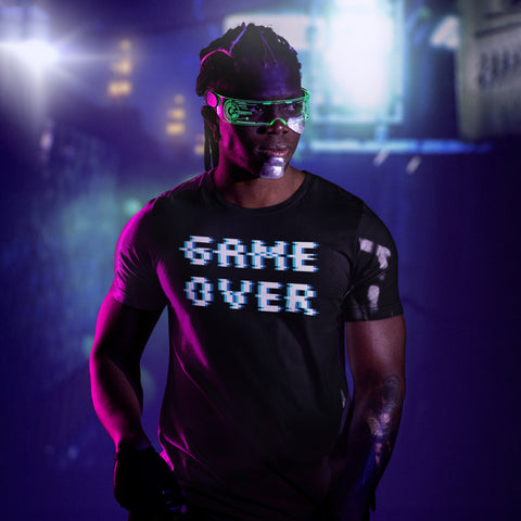 8Bit Retro Game Over Tee for Men