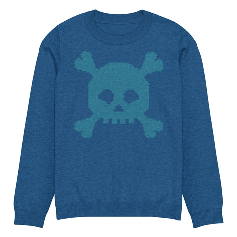 Knitted Sweater Dead Skullz - Blue