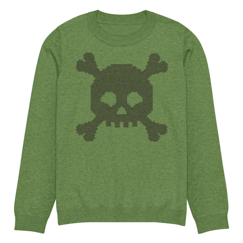 Knitted Sweater Dead Skullz - Green