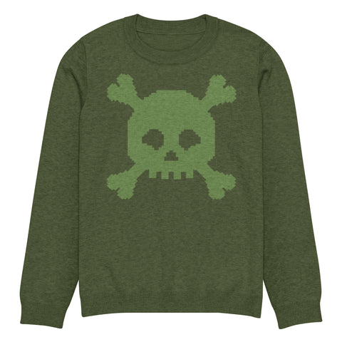 Knitted Sweater Dead Skullz - Green