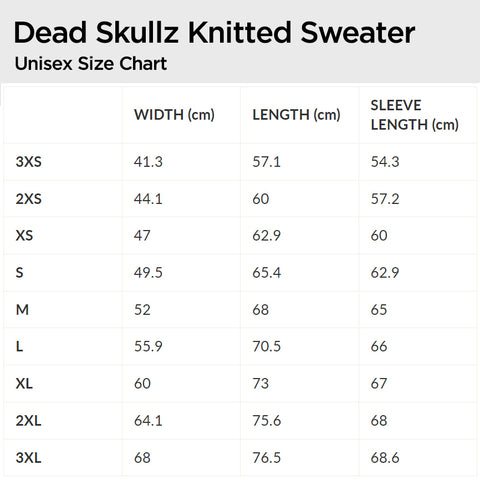 Knitted Sweater Dead Skullz - Gray