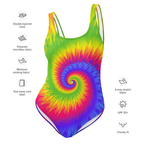 Spiraling Burst One Piece Swimsuit