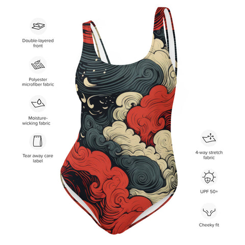 Beautiful Clouds One Piece Swimsuit