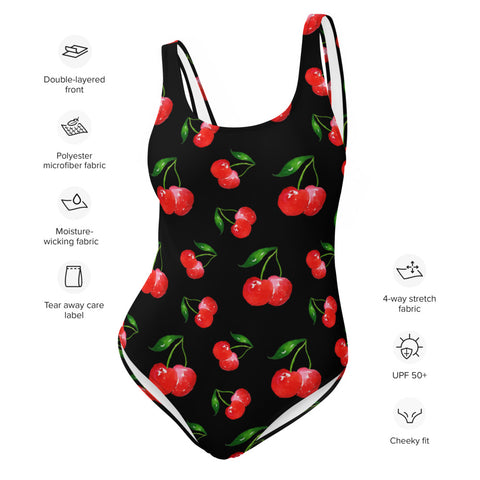 Sexy Cherry One Piece Swimsuit