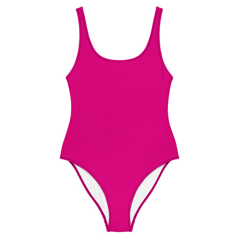 Hot Pink One Piece Swimsuit