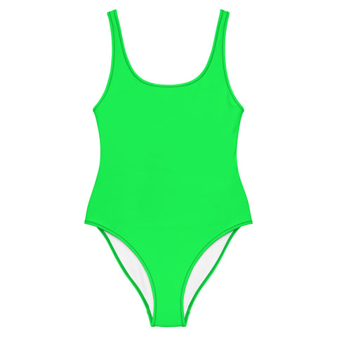 Neon Green One Piece Swimsuit