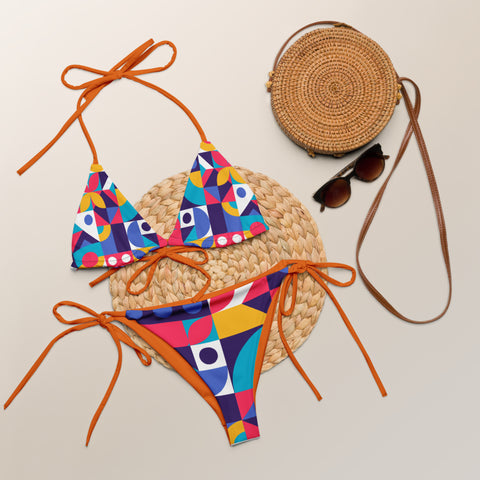 Bold Tiles Beach Bikini