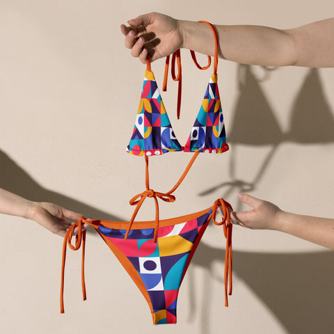 Bold Tiles Beach Bikini