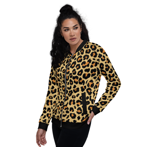 Leopard Skin Bomber Jacket