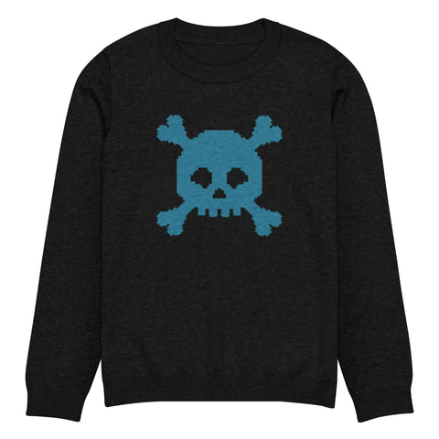 8Bit Retro Dead Skullz Knitted Sweater (Unisex)