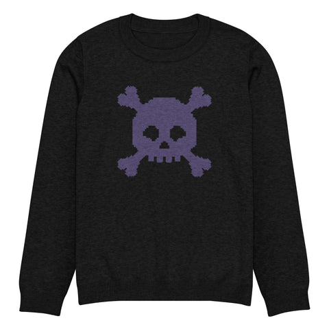 8Bit Retro Dead Skullz Knitted Sweater (Unisex)