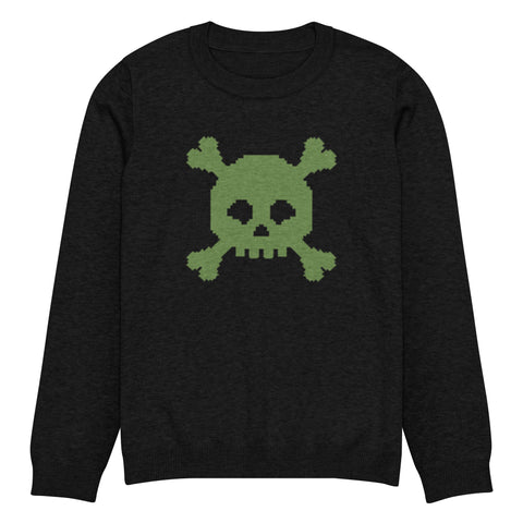 8Bit Retro Dead Skullz Knitted Sweater (Unisex)