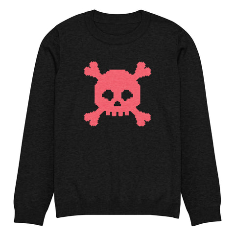 8Bit Retro Dead Skullz Knitted Sweater (Unisex)