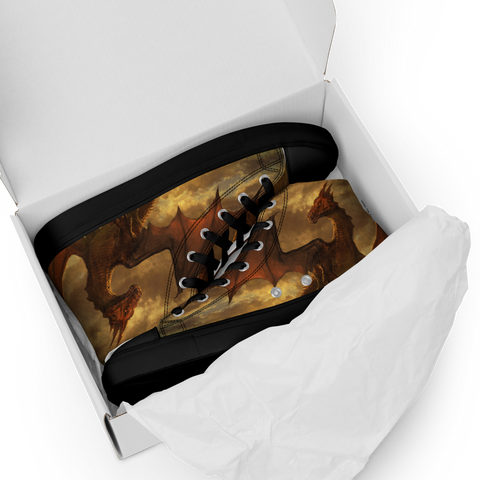Red Dragon High Top Shoes