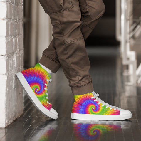 Spiral Dye Pride High Top Shoes