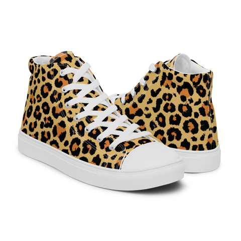 Leopard Skin High Top Shoes