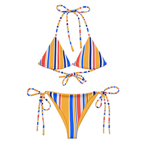 Vibrant Stripes Summer Bikini